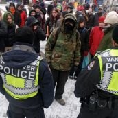 Agressive police meet steadfast community 