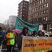Marching to the CBC from the Downtown Eastside